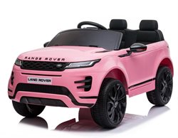 Udstilling Range Rover Evoque 12V pink, 4x12V motorer, gummi hjul